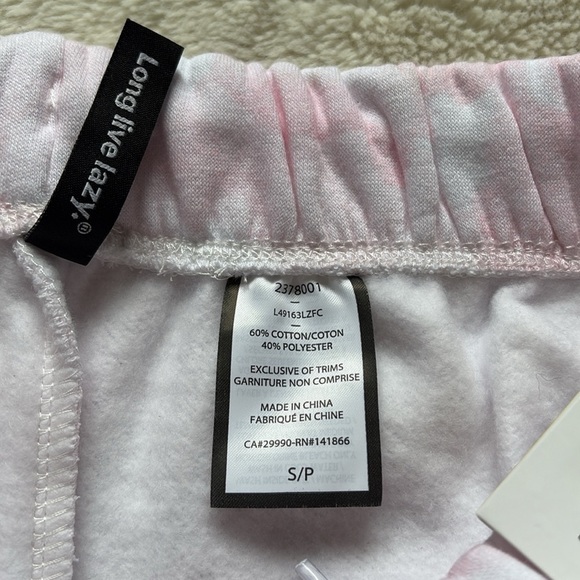Lazy Pants Pink Tie-Dye Joggers – Size S | Cloud Soft | Cozy Luxe | - Picture 5 of 9